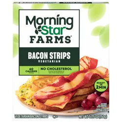 MorningStar Farms Meatless Bacon Strips, Vegetarian Meat, 5.25oz