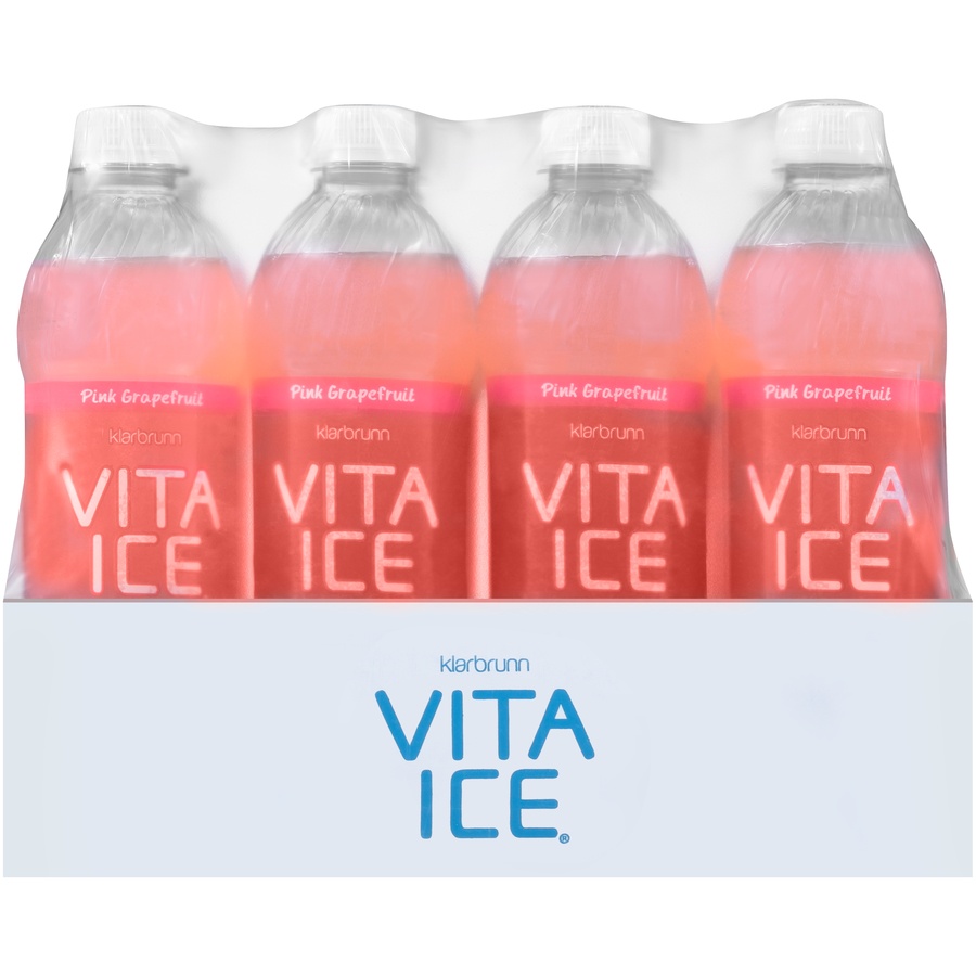 slide 1 of 6, Vita Ice Klarbrunn Vita Ice Pink Grapefruit Sparkling Water 12-17 Fl. Oz. Bottles, 1 ct