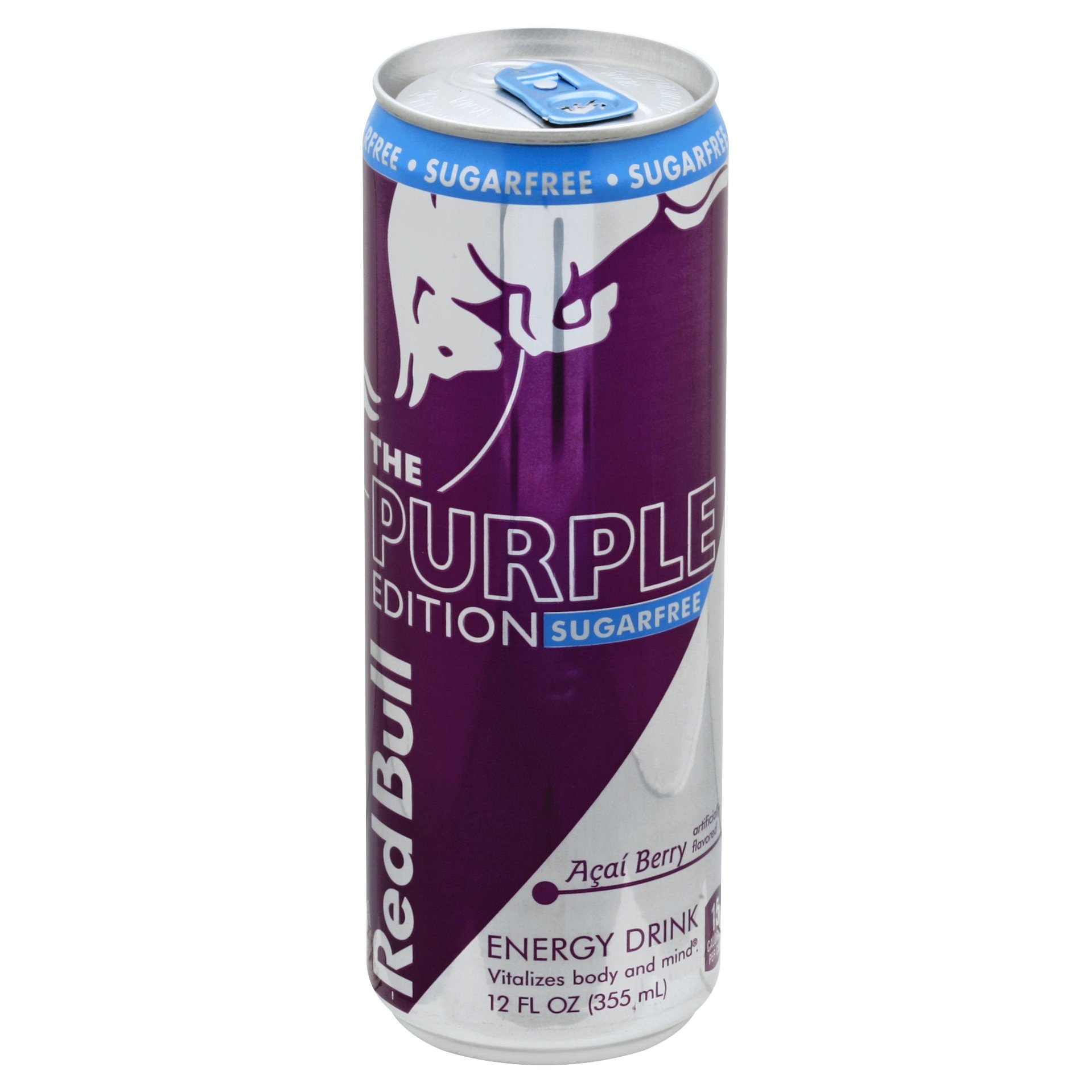 slide 1 of 5, Red Bull Purple Edition Sugarfree Acai Berry Energy Drink, 12 oz