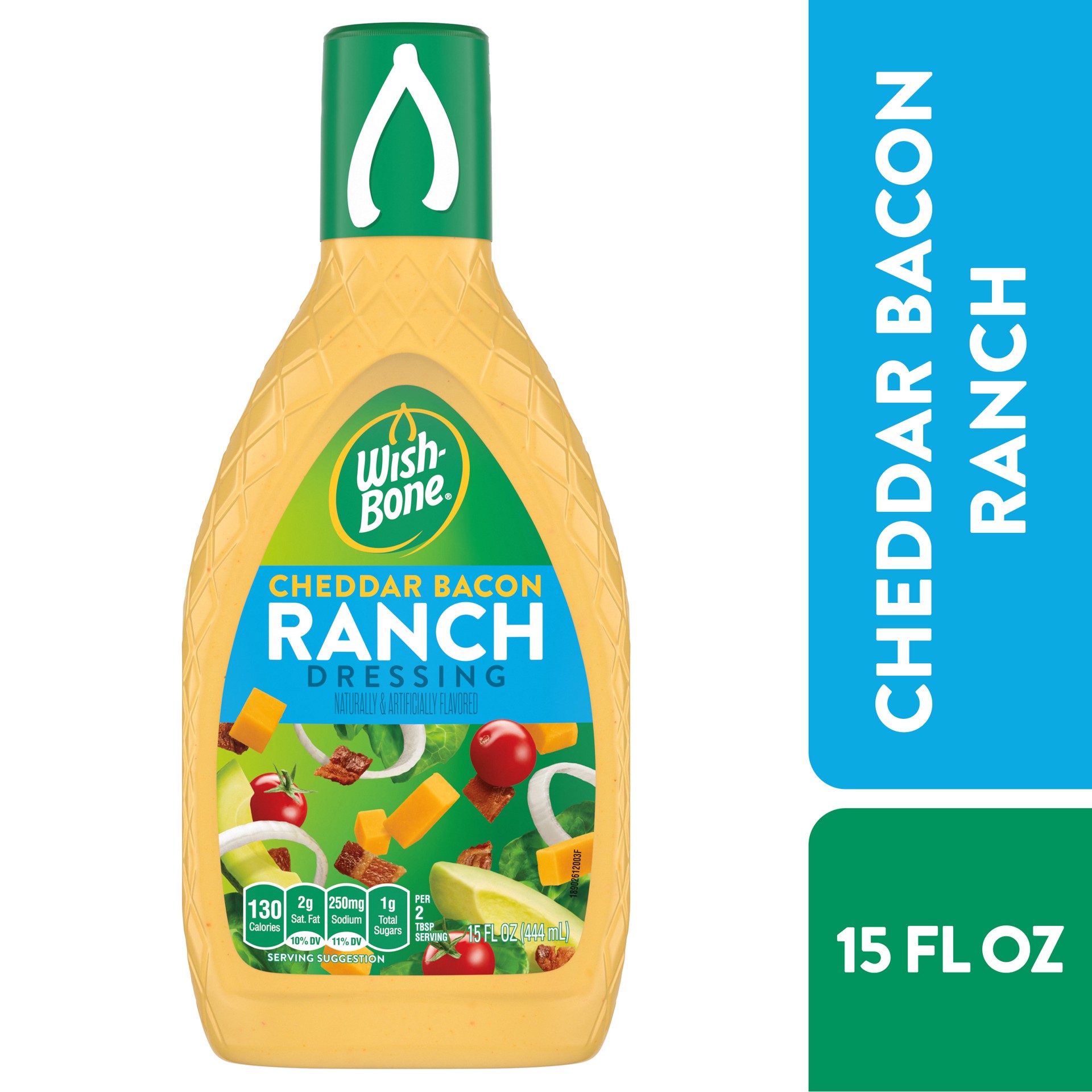 slide 1 of 5, Wish-Bone Cheddar Bacon Ranch Salad Dressing, 15 FL OZ, 15 fl oz