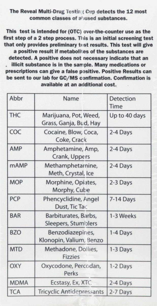 slide 2 of 5, Reveal Multi-Drug Testing Cup 1 ea, 1 ct