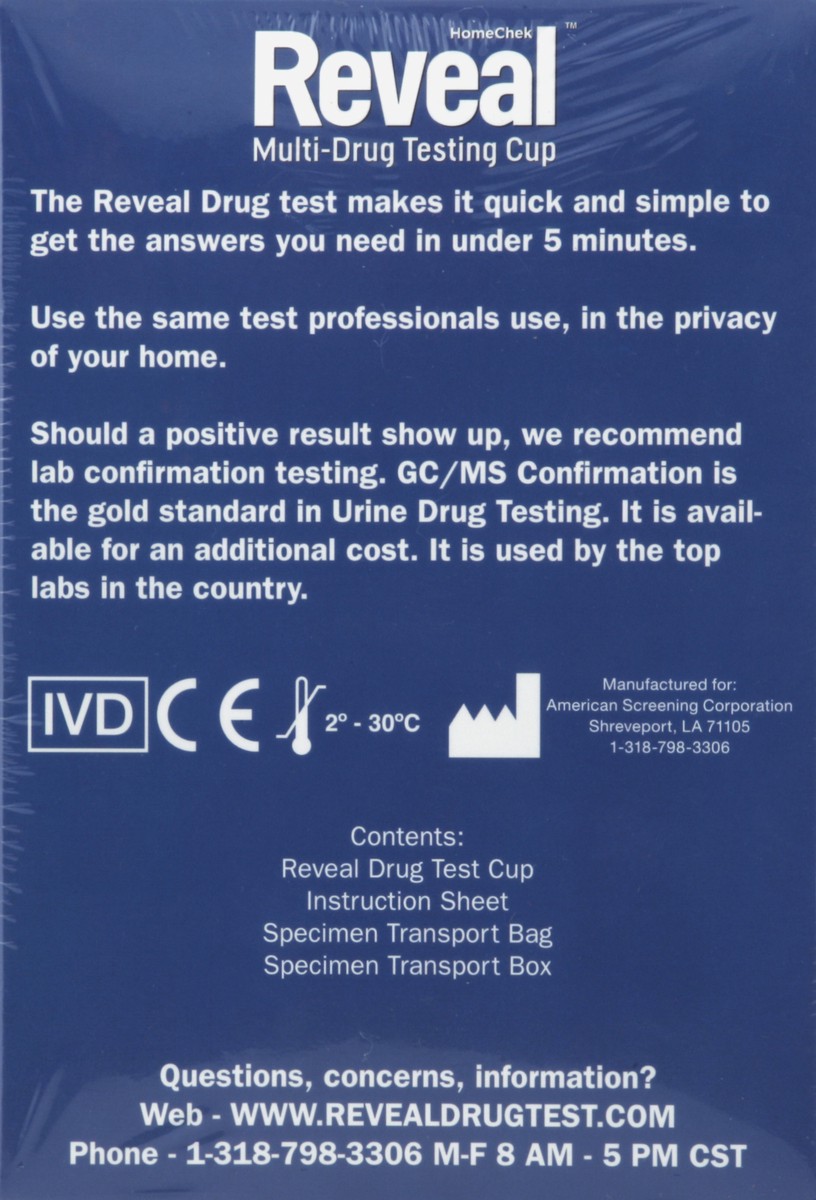 slide 3 of 5, Reveal Multi-Drug Testing Cup 1 ea, 1 ct
