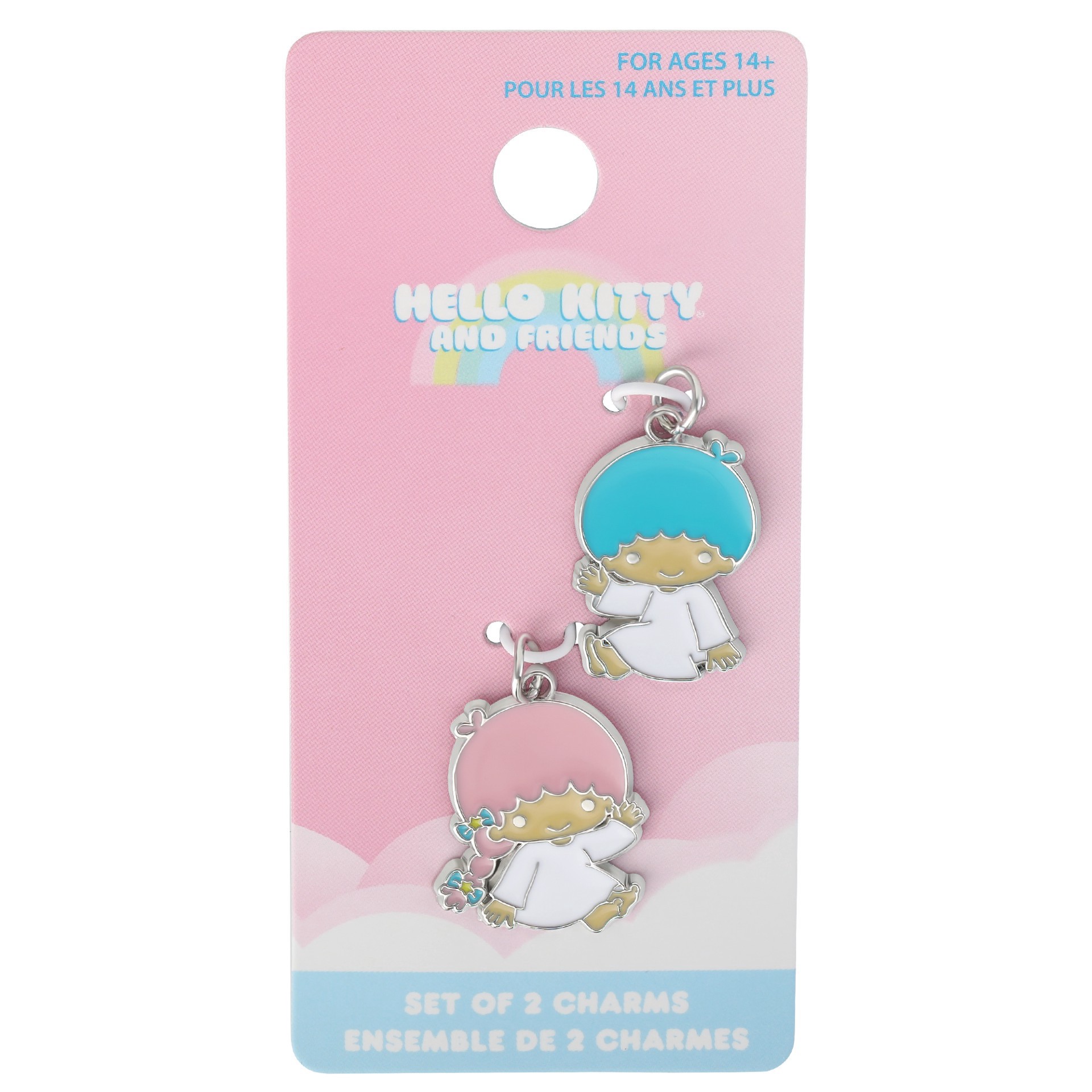 slide 3 of 3, Hello Kitty & Friends Little Twin Stars 2-Piece Enamel Charm Set, 2 ct
