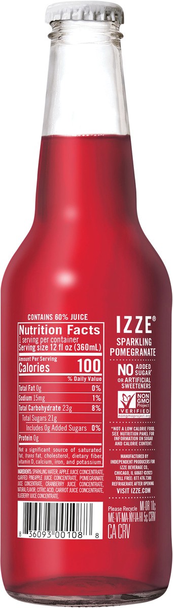 slide 6 of 8, Izze Juice Beverage - 12 fl oz, 12 fl oz