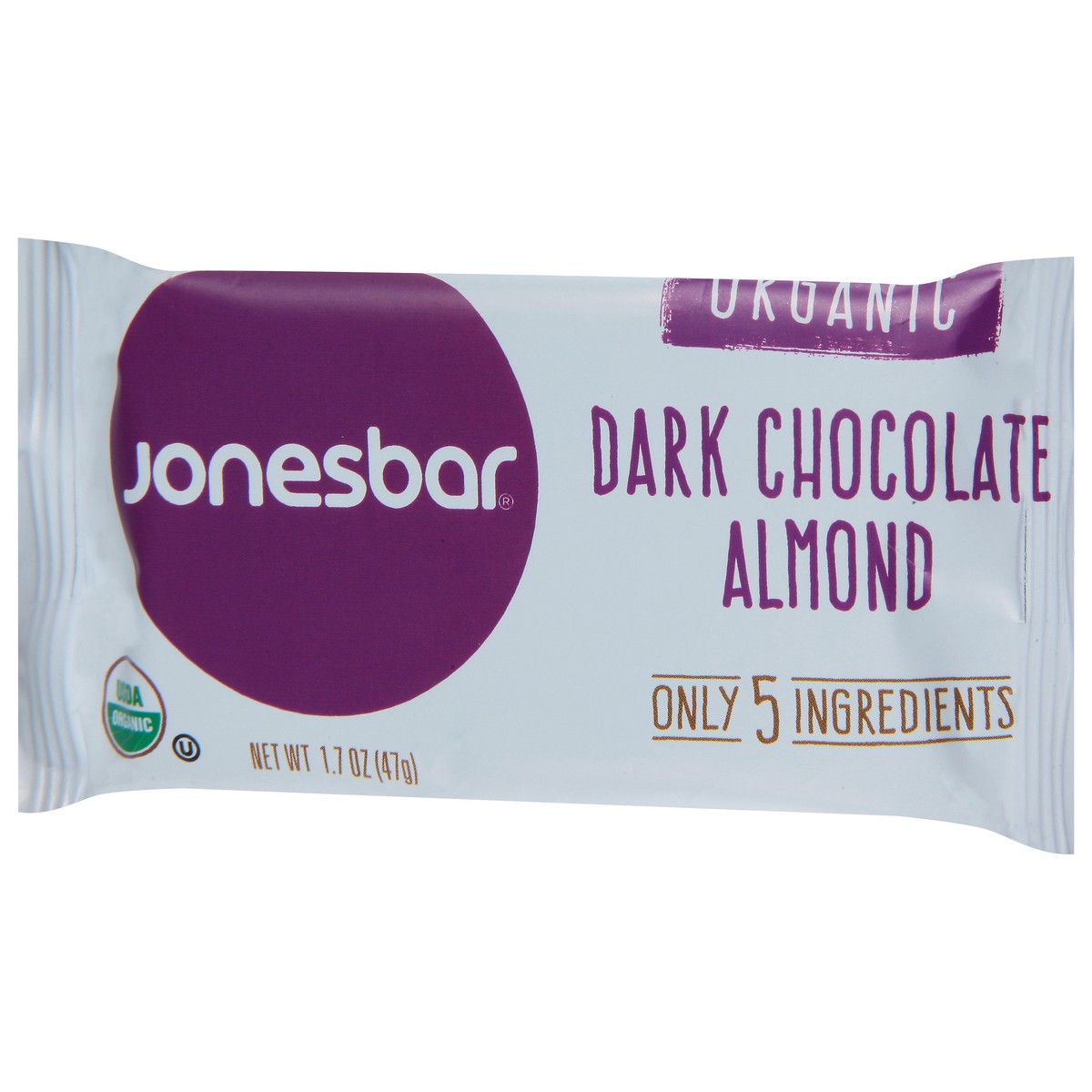 slide 5 of 9, Jonesbar Organic Dark Chocolate Almond Bar 1.7 oz, 1.7 oz