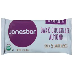 Jonesbar Organic Dark Chocolate Almond Bar 1.7 oz