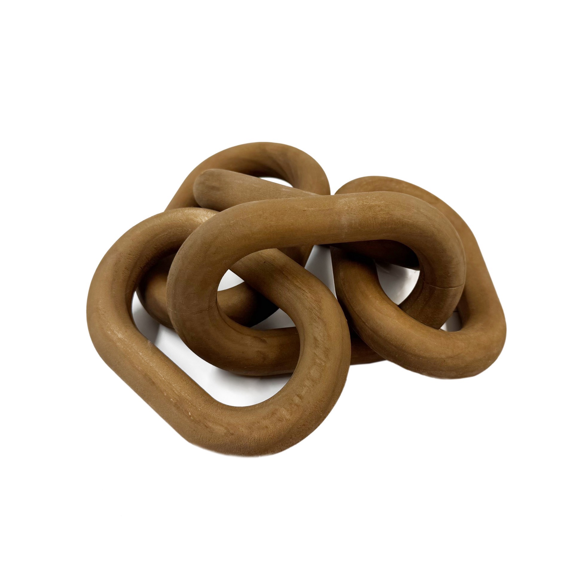 slide 2 of 2, 22" Wood Chain Tabletop Decor By Ashland, 3.875 in x 3.875 in x 22 in