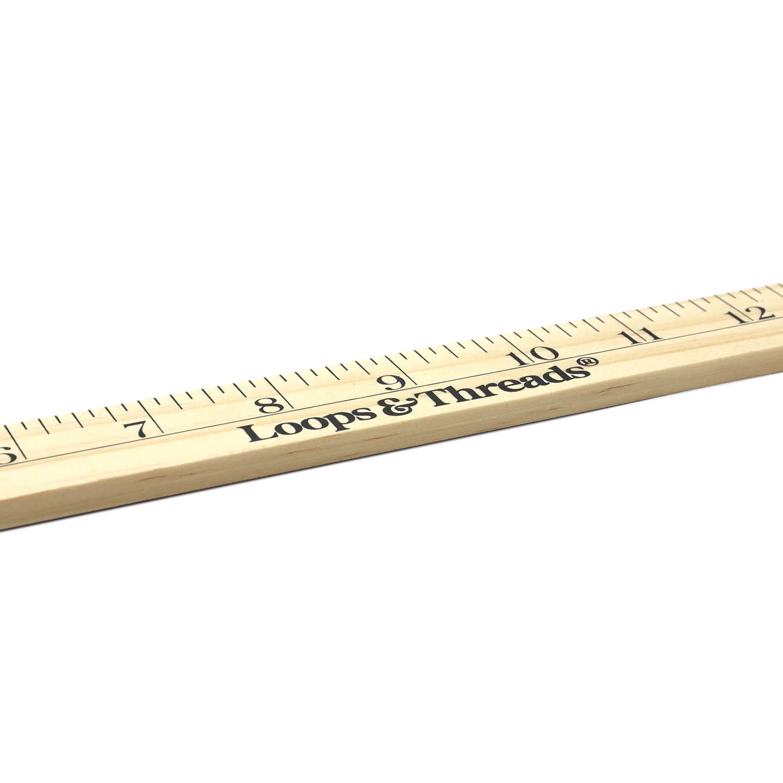 slide 2 of 4, 18" Wooden Ruler By Loops & Threads, 18 in