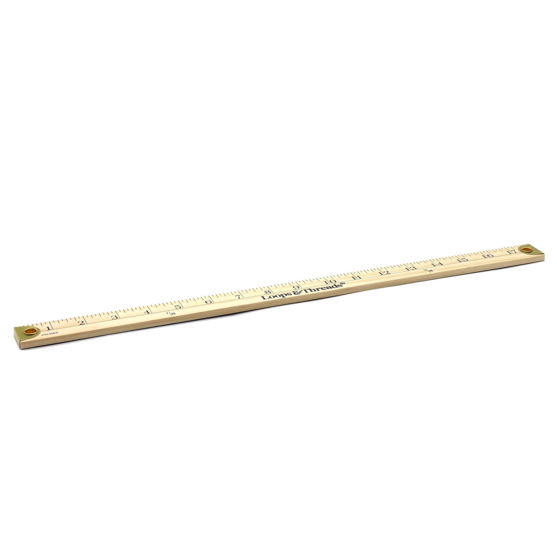 slide 4 of 4, 18" Wooden Ruler By Loops & Threads, 18 in
