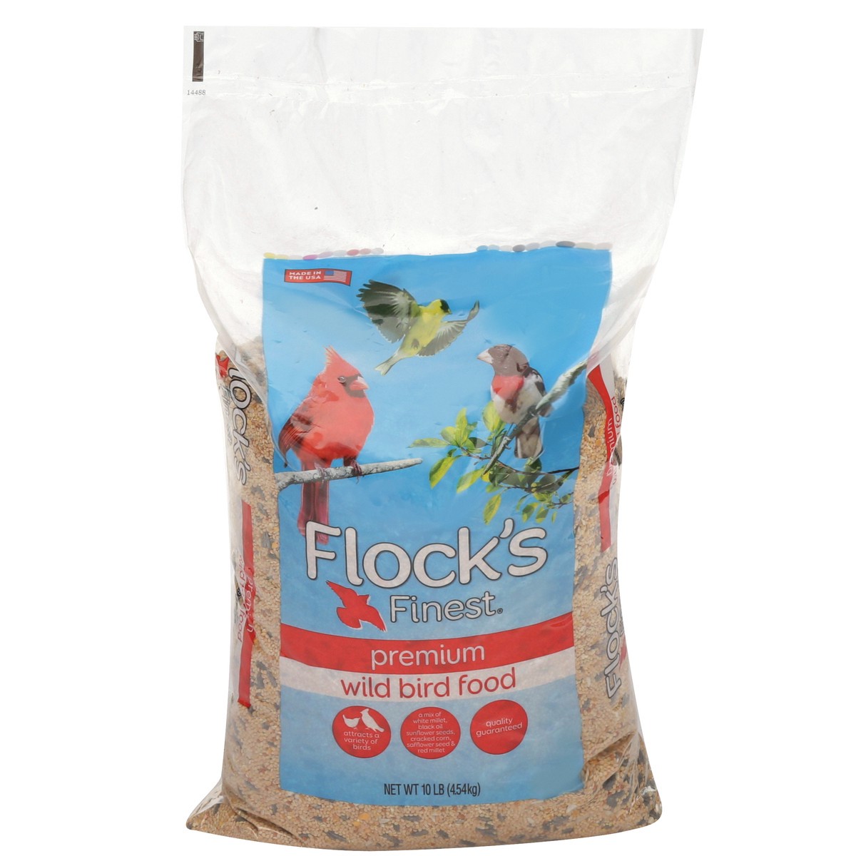 slide 1 of 12, Flock's Finest Premium Wild Bird Food, 10 lb