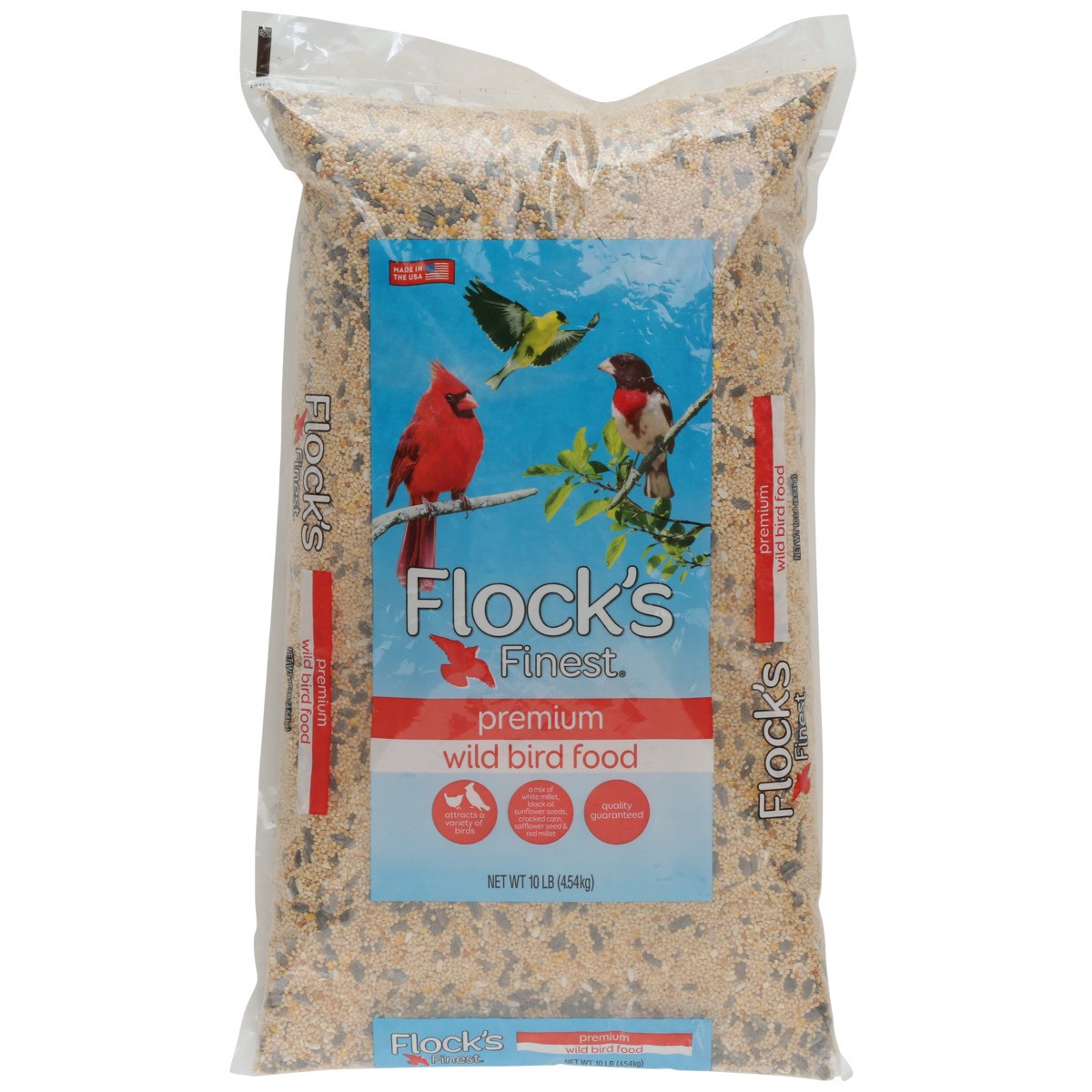 slide 4 of 12, Flock's Finest Premium Wild Bird Food, 10 lb