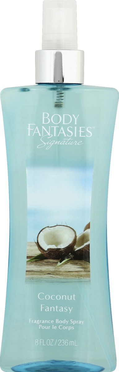 slide 4 of 7, Body Fantasies Body Spray, Coconut, 1 ct