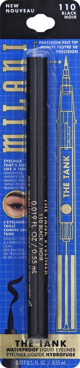 slide 9 of 9, Milani Black 110 Waterproof Liquid Eyeliner 0.019 oz, 0.02 oz