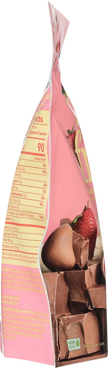slide 4 of 9, Tru Fru Milk Chocolate Nature's Strawberries 20 oz, 20 oz