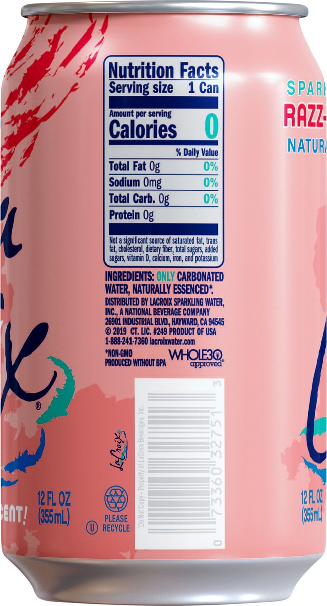 slide 5 of 6, La Croix Cran-raspberry Sparkling Water Single Can, 12 oz