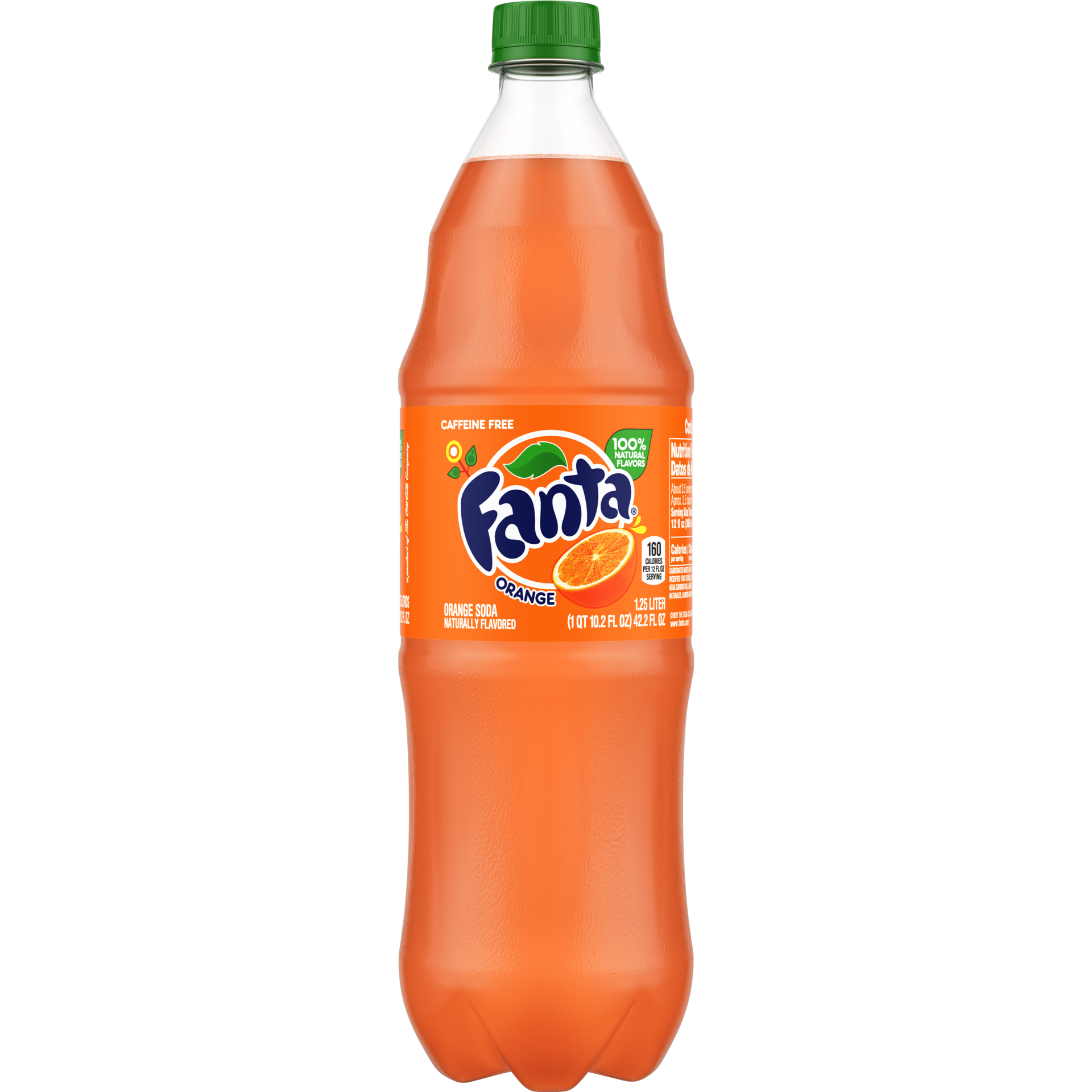 slide 1 of 5, Fanta Orange Soda Fruit Flavored Soft Drink, 1.25 Liters, 42.20 fl oz