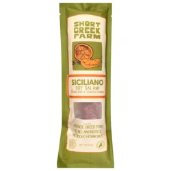 Short Creek Farm Medium Siciliano Dry Salami with Citrus Zest & Toasted Fennel 5 oz