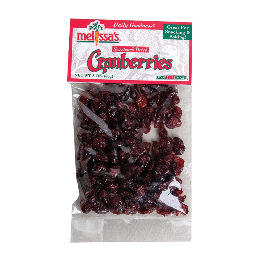 slide 1 of 1, Melissa's Sweetened Dried Cranberries, 3 oz