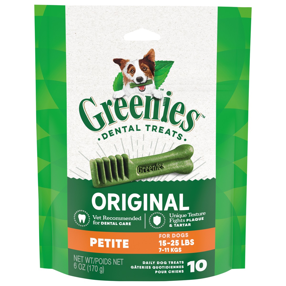 slide 1 of 9, Greenies Petite Original Dental Treats 10 ea, 10 ct