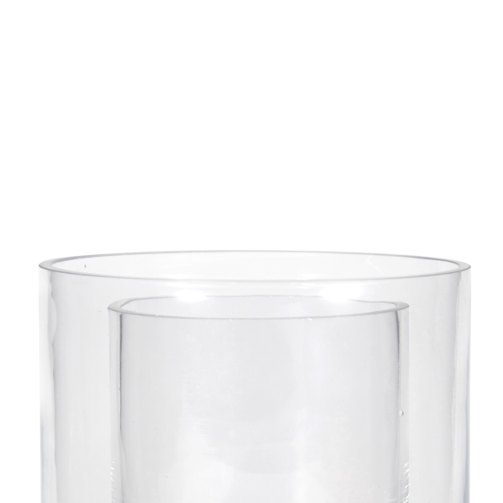 slide 4 of 4, 8" Double Wall Glass Cylinder Vase By Ashland, 8 in