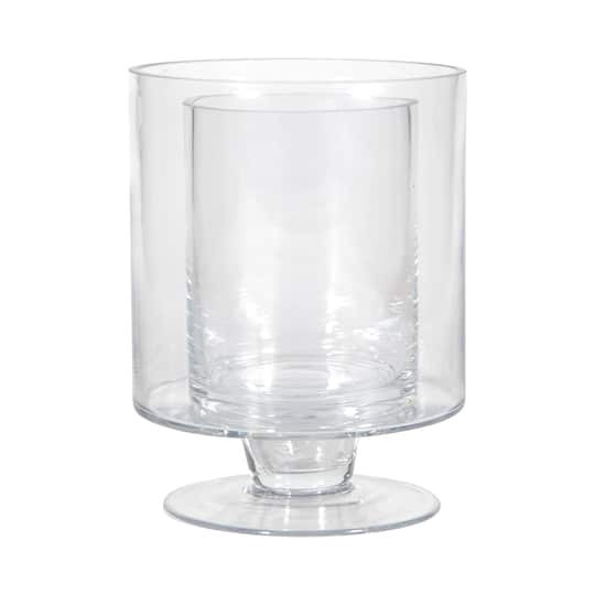 slide 1 of 4, 8" Double Wall Glass Cylinder Vase By Ashland, 8 in