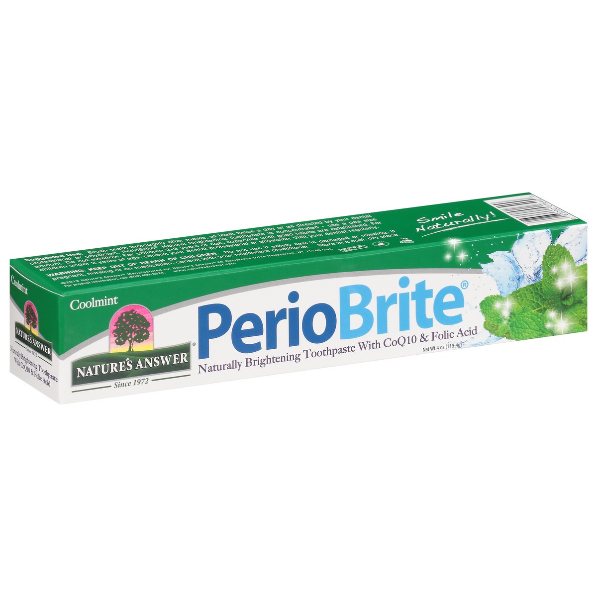 slide 2 of 9, Nature's Answer Periobrite Toothpaste, Cool Mint, 4 oz