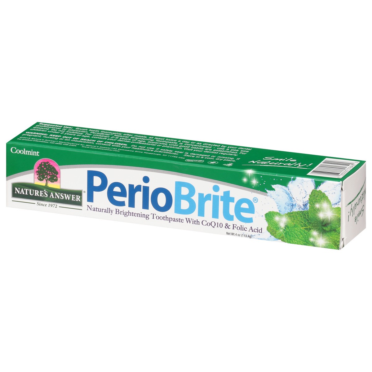 slide 3 of 9, Nature's Answer Periobrite Toothpaste, Cool Mint, 4 oz