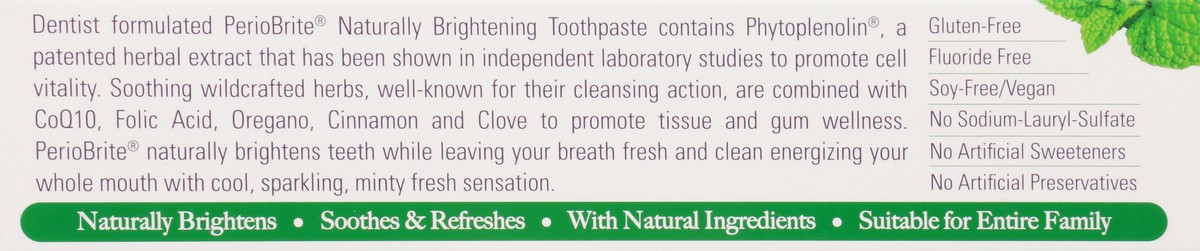 slide 4 of 9, Nature's Answer Periobrite Toothpaste, Cool Mint, 4 oz