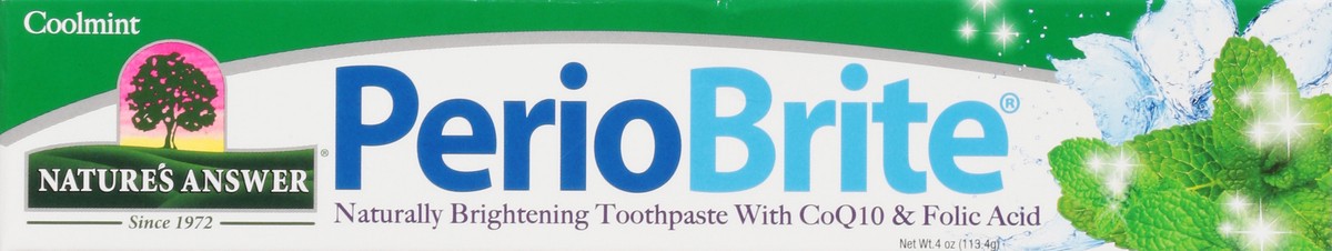 slide 6 of 9, Nature's Answer Periobrite Toothpaste, Cool Mint, 4 oz