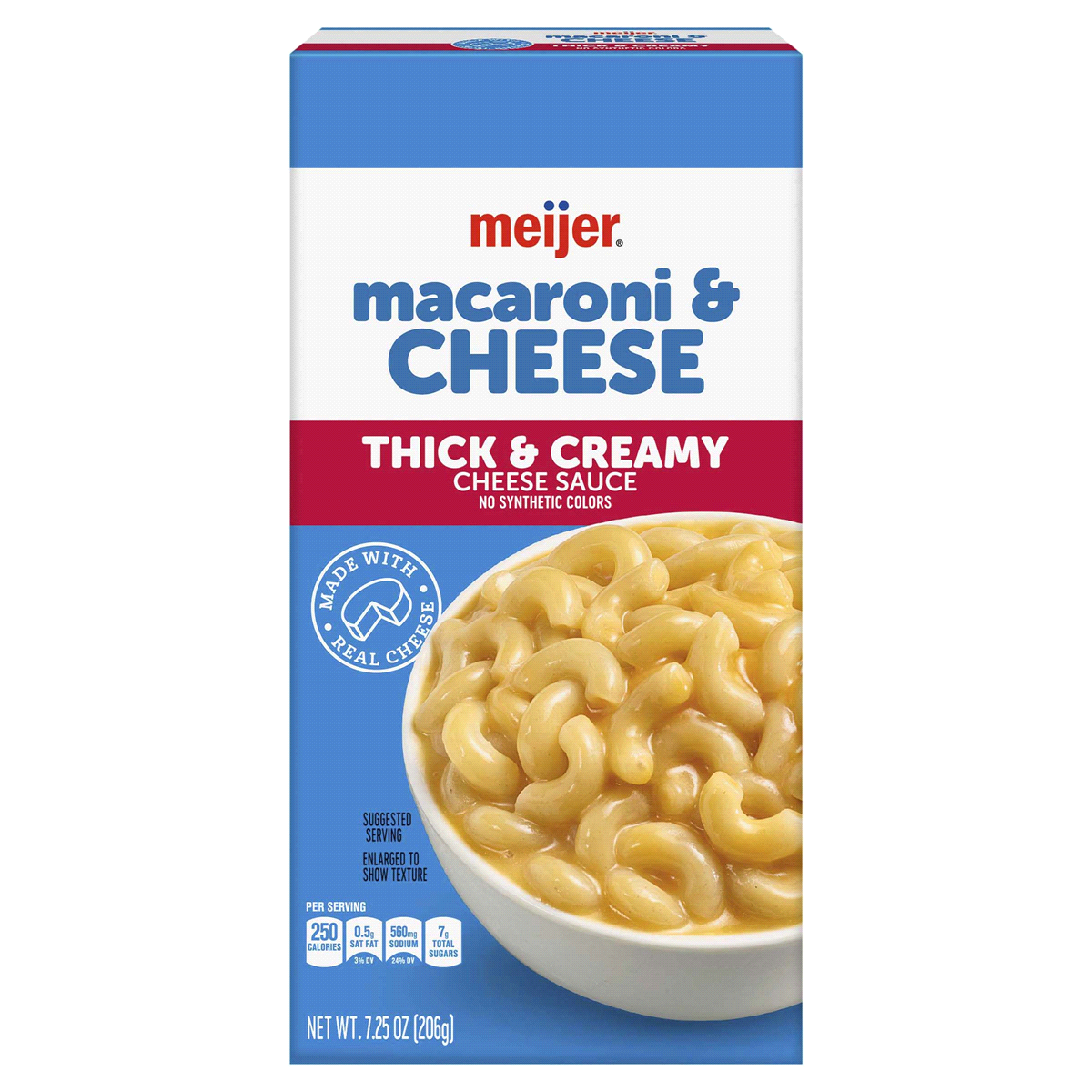slide 1 of 17, Meijer Thick And Creamy Macaroni & Cheese, 7.25 Oz, 7.25 oz