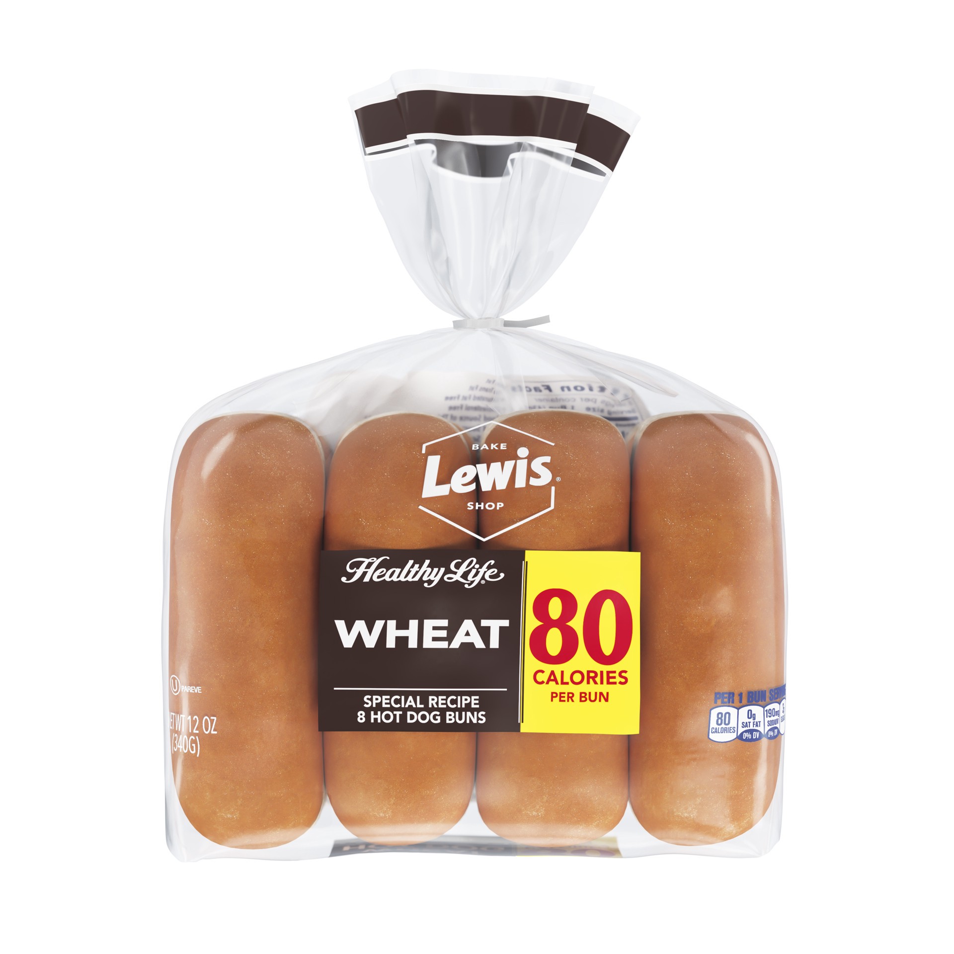 slide 5 of 5, Lewis Healthy Life Wheat Hot Dog Buns 8 ea, 8 ct