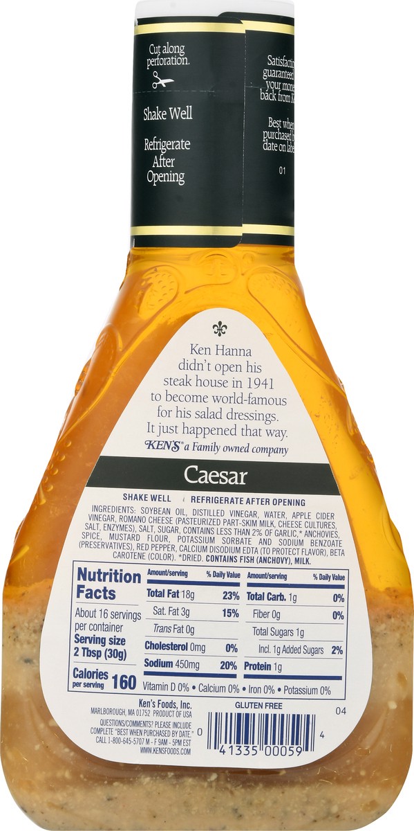 slide 8 of 12, Ken's Steak House Caesar Dressing & Marinade 16 oz, 16 oz