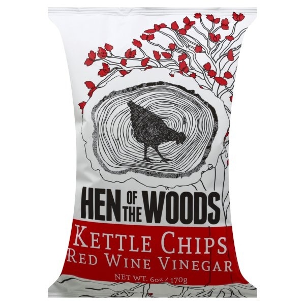 slide 1 of 1, Hen Of The Woods Red Wine Vinegar Kettle Chips, 6 oz