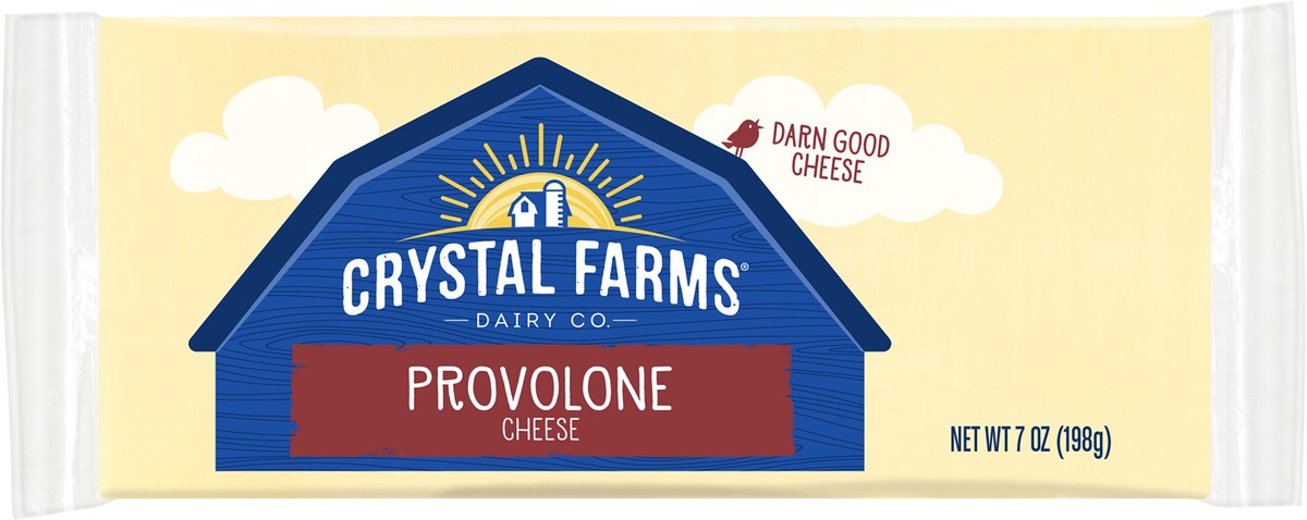 slide 8 of 8, Crystal Farms Cheese, Provolone, 7 oz