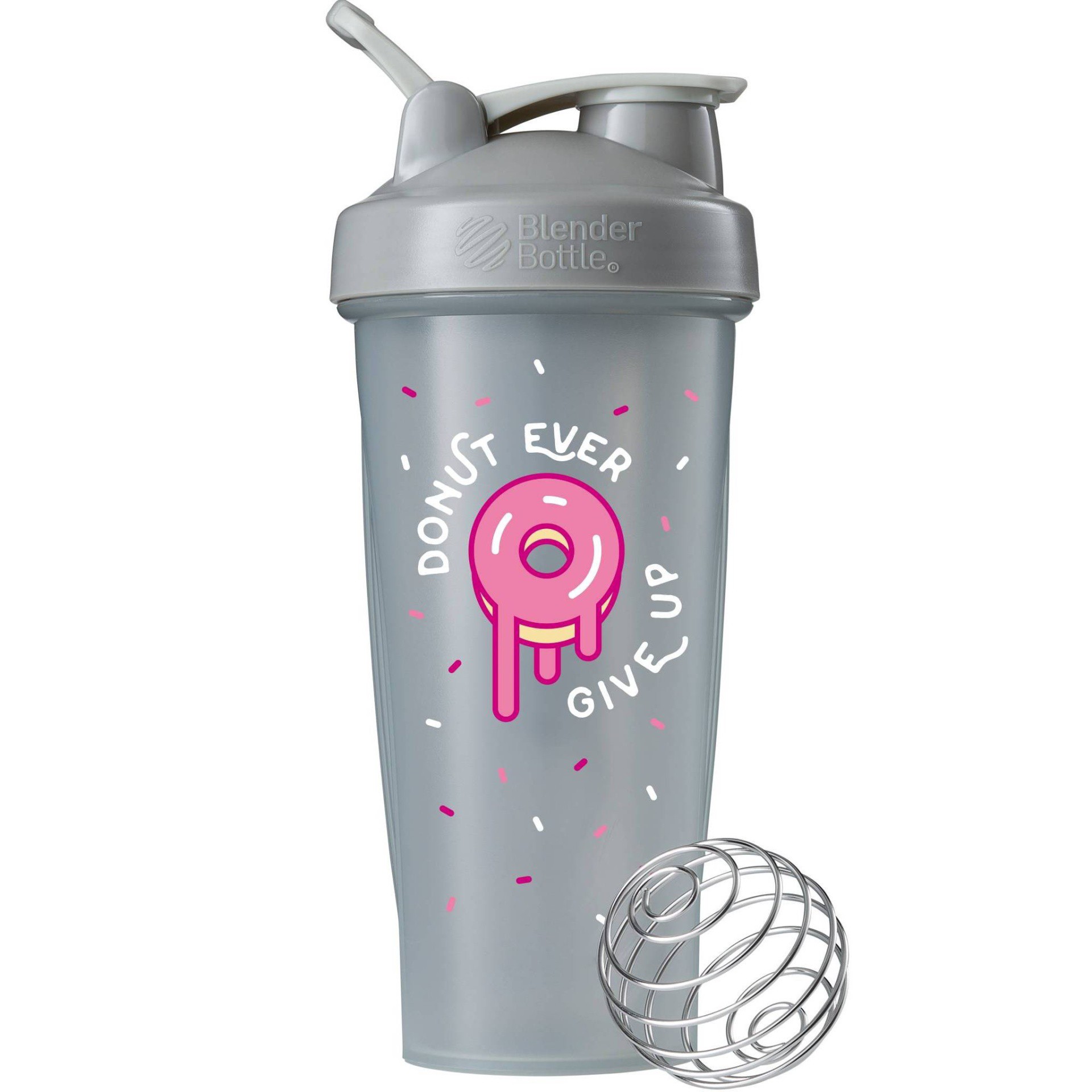 slide 1 of 1, Blender Bottle Donut Ever Give Up Foodie Shaker, 28 oz