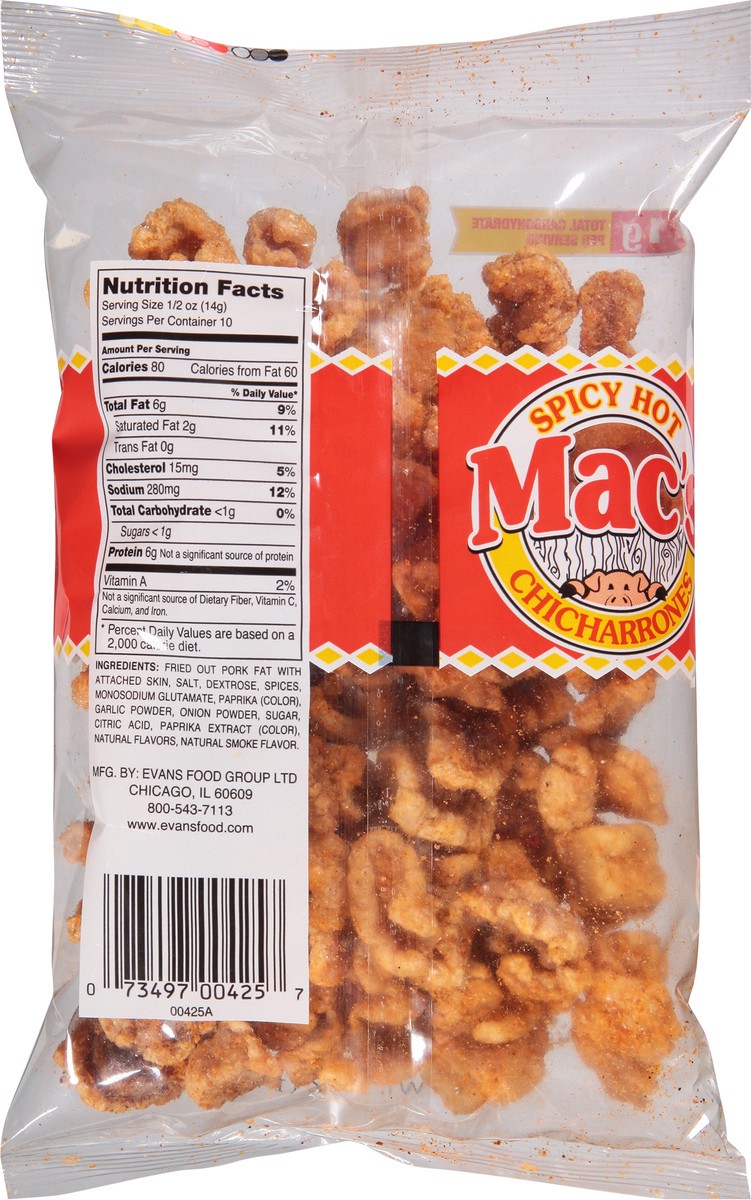 slide 5 of 9, Mac's Spicy Hot Fried Pork Cracklins 5 oz, 5 oz
