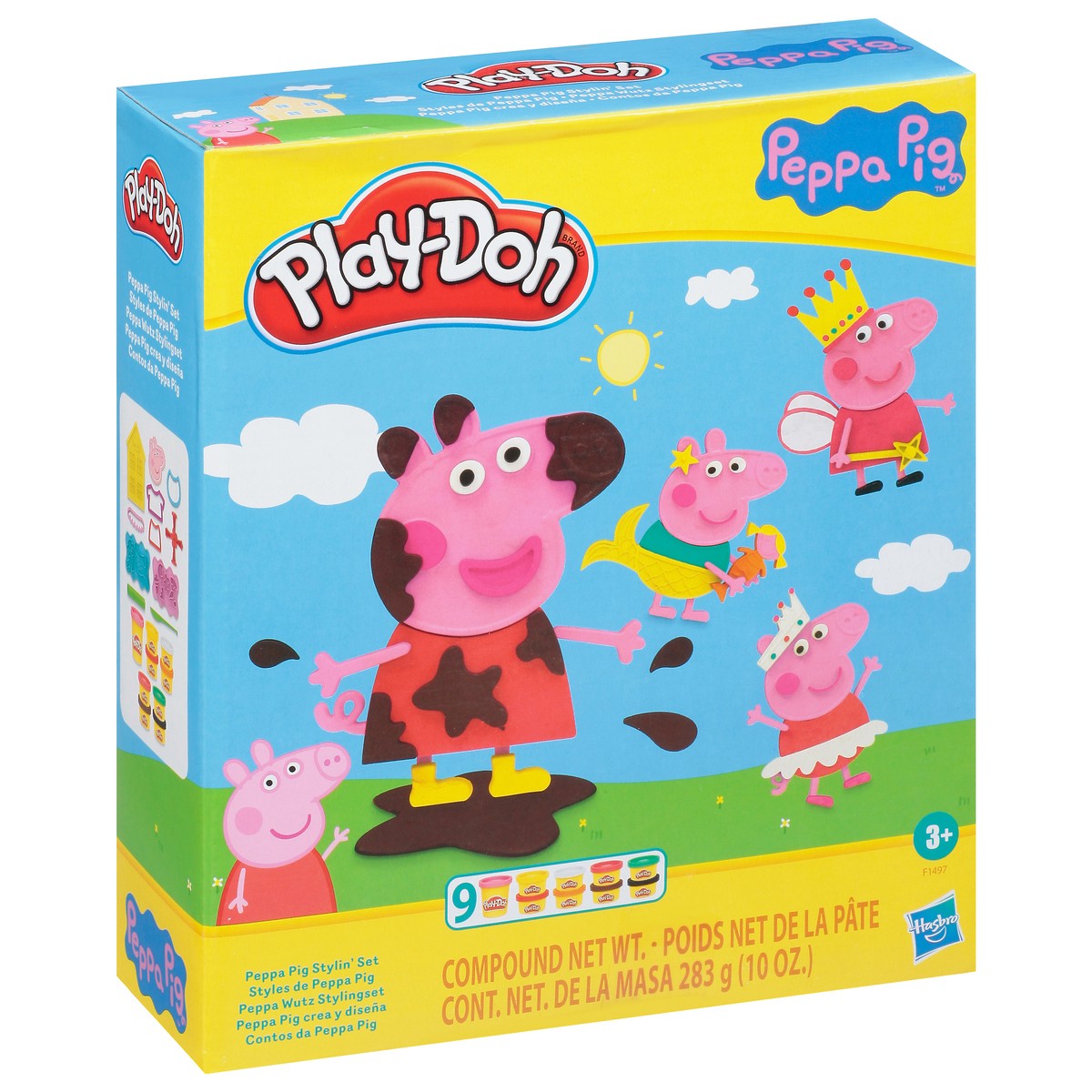 slide 9 of 13, Play-Doh Peppa Pig Stylin' Set 9 10 oz, 10 oz