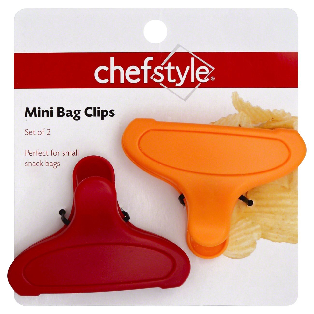 slide 1 of 1, chefstyle Mini Bag Clips, 2 ct