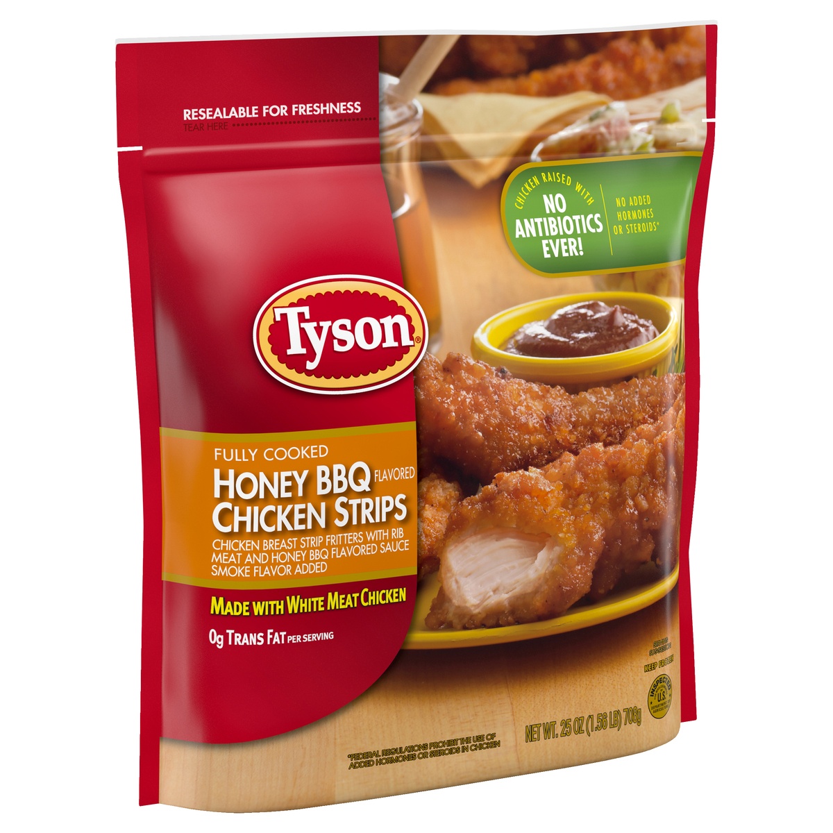 Tyson Fully Cooked Honey BBQ Chicken Strips 25 oz Shipt