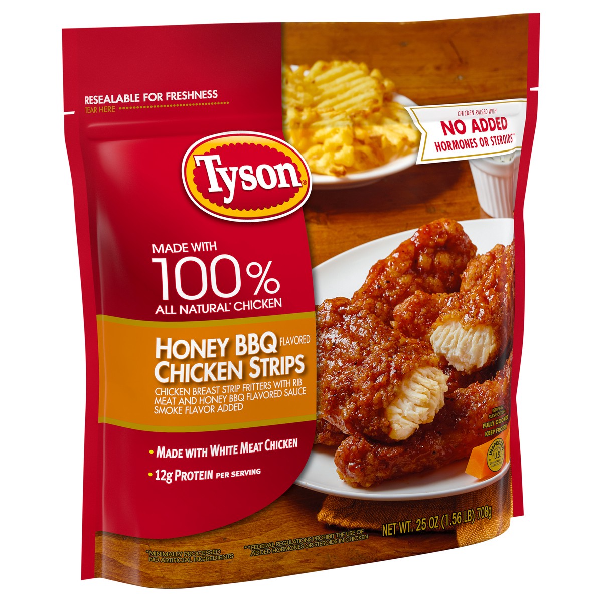 slide 6 of 6, Tyson Honey BBQ Chicken Strips - Frozen - 25oz, 25 oz