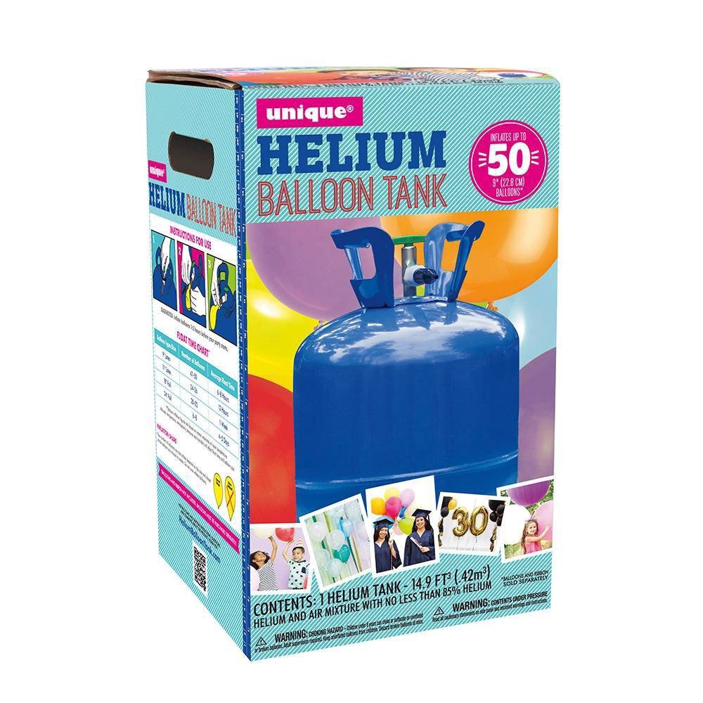 slide 3 of 5, Unique Industries 8.9cu ft Helium Tank Blue, 1 ct