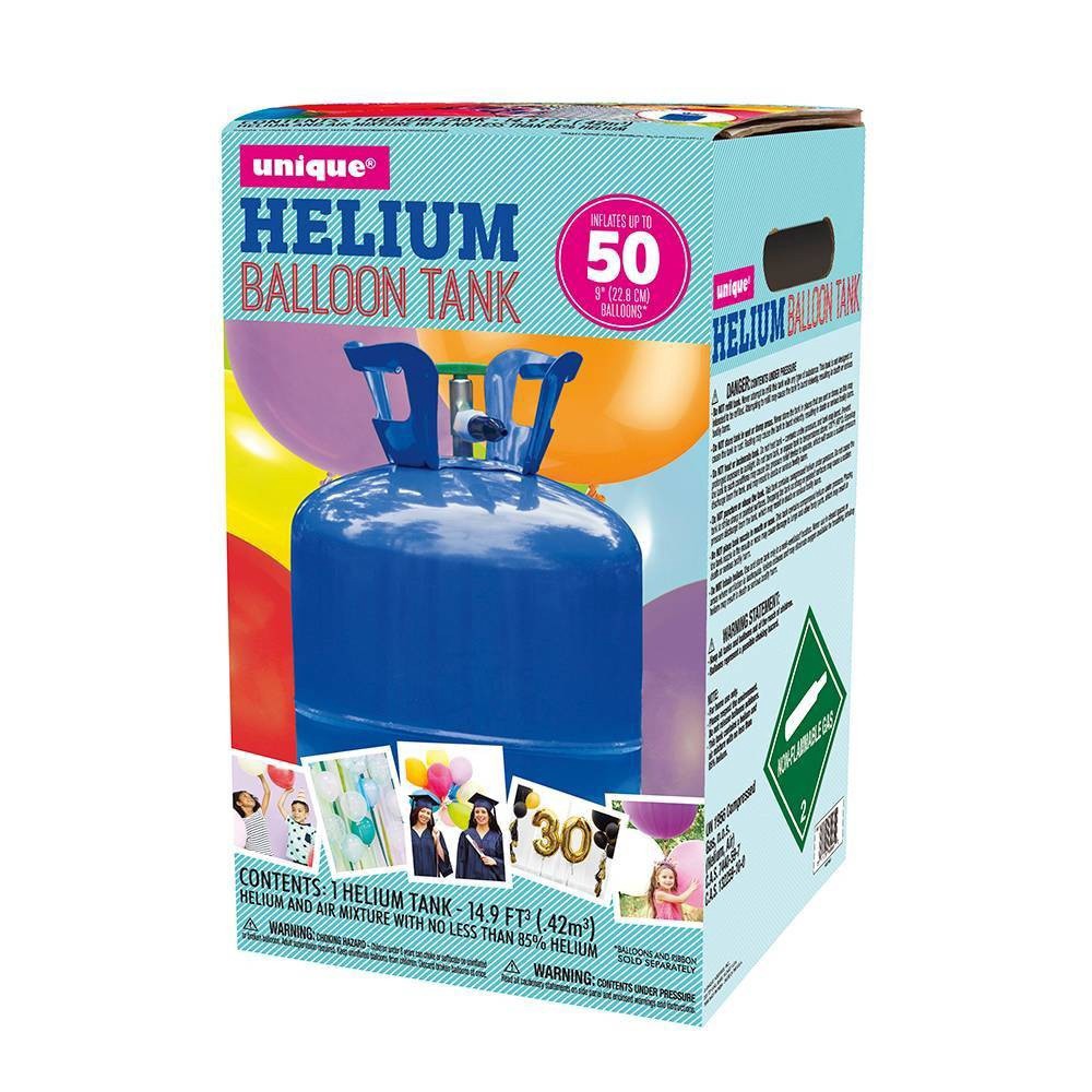 slide 2 of 5, Unique Industries 8.9cu ft Helium Tank Blue, 1 ct
