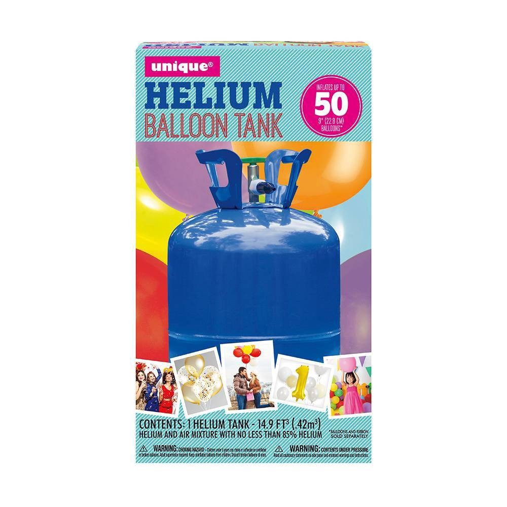 slide 5 of 5, Unique Industries 8.9cu ft Helium Tank Blue, 1 ct