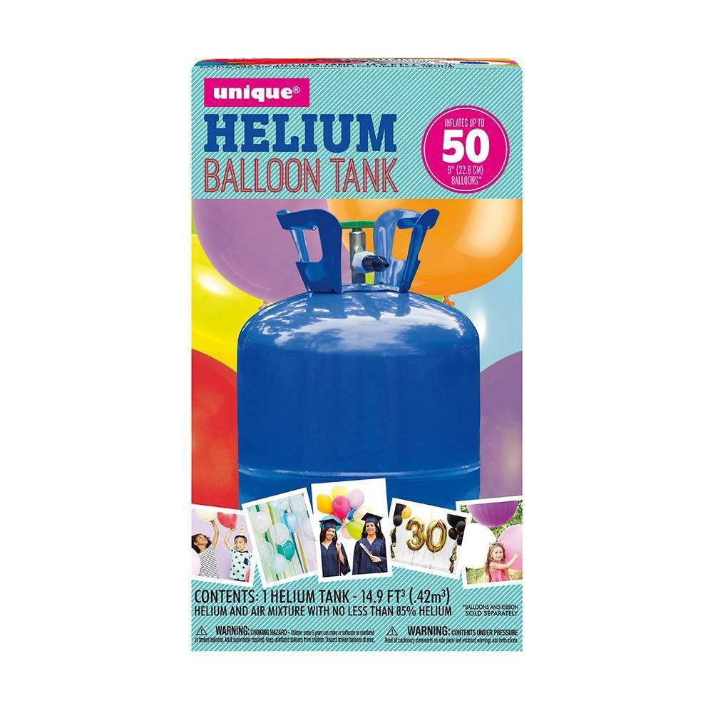 slide 1 of 5, Unique Industries 8.9cu ft Helium Tank Blue, 1 ct