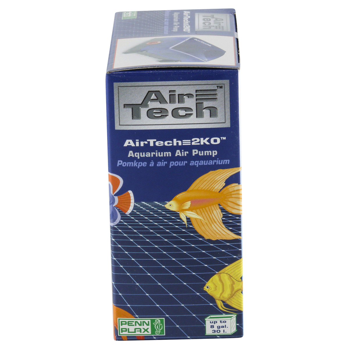 slide 4 of 6, Penn Plax Air-Tech 2K0 Aquarium Air Pump, 10 gal