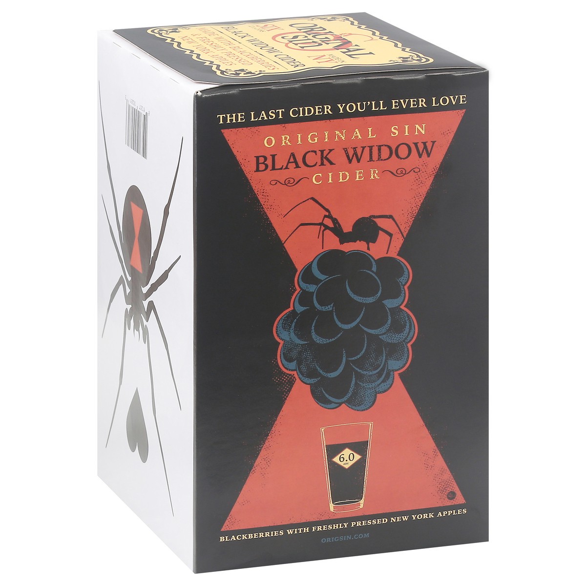 slide 2 of 9, Original Sin Black Widow Cider 6 - 12 oz Cans, 6 ct