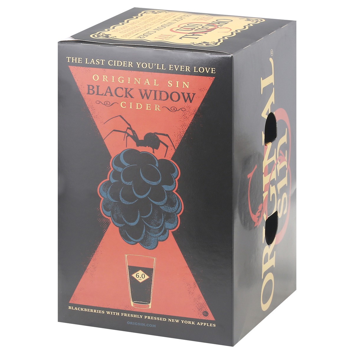 slide 8 of 9, Original Sin Black Widow Cider 6 - 12 oz Cans, 6 ct