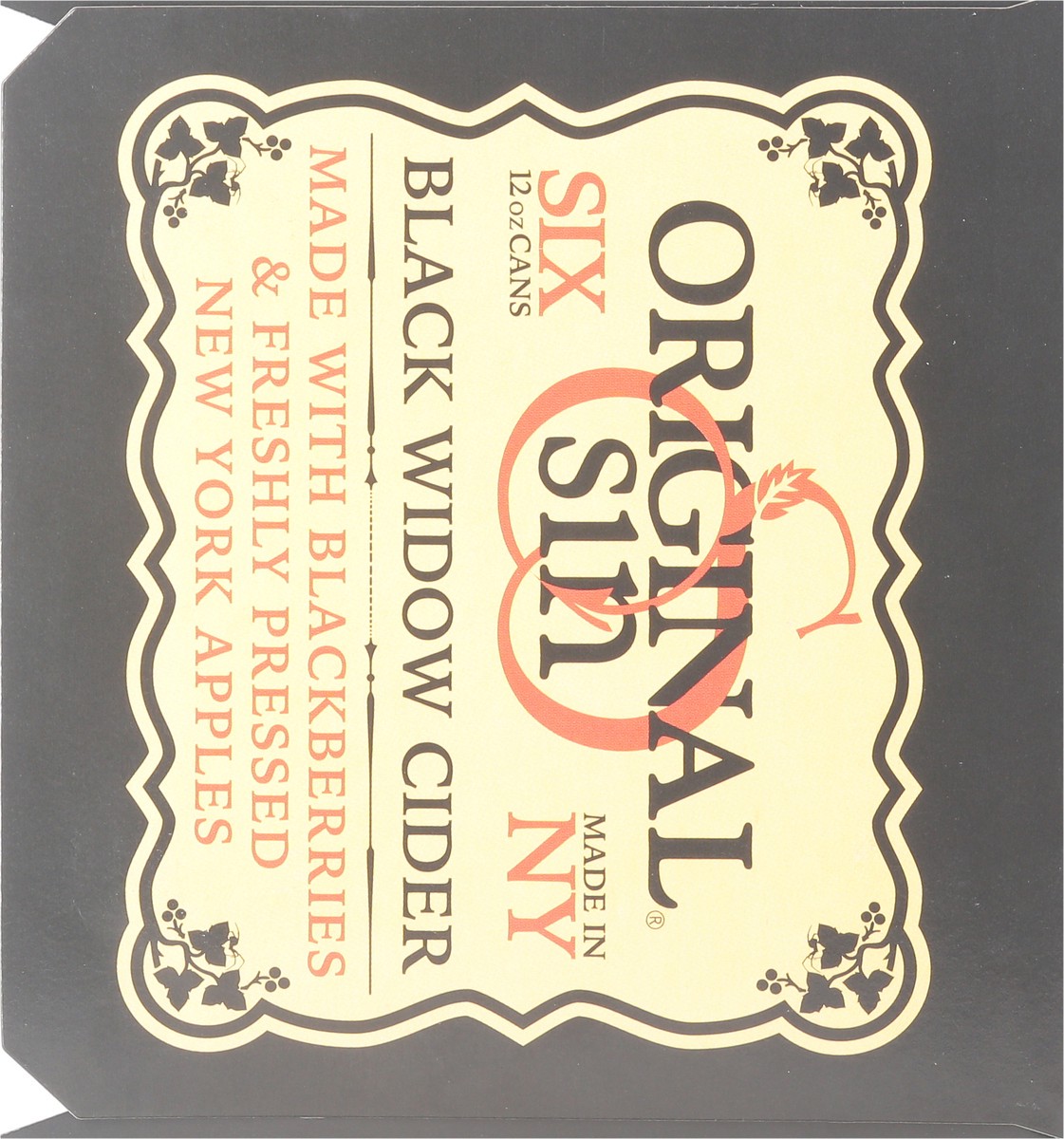 slide 4 of 9, Original Sin Black Widow Cider 6 - 12 oz Cans, 6 ct