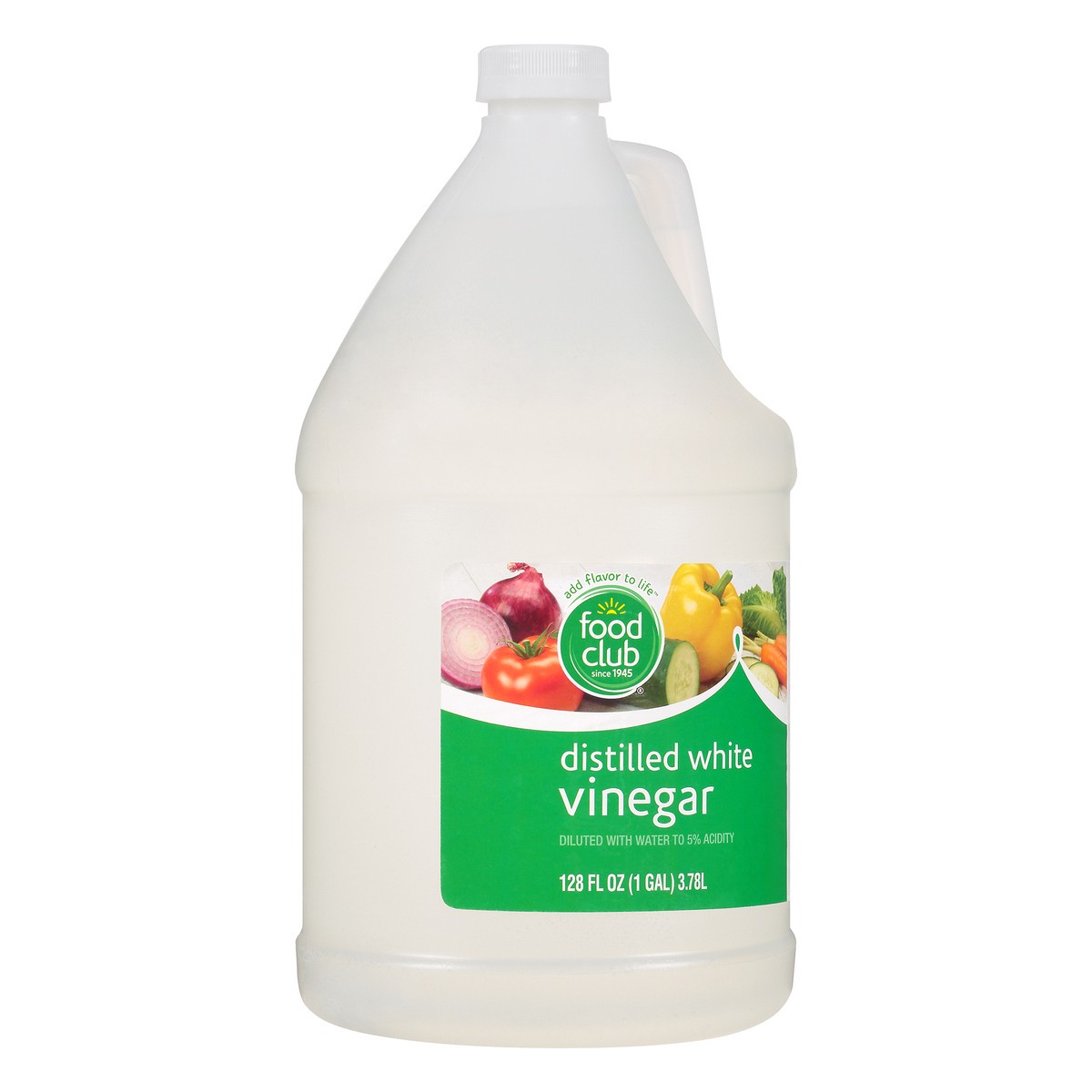 slide 2 of 8, Food Club Distilled White Vinegar 128 fl oz, 128 oz