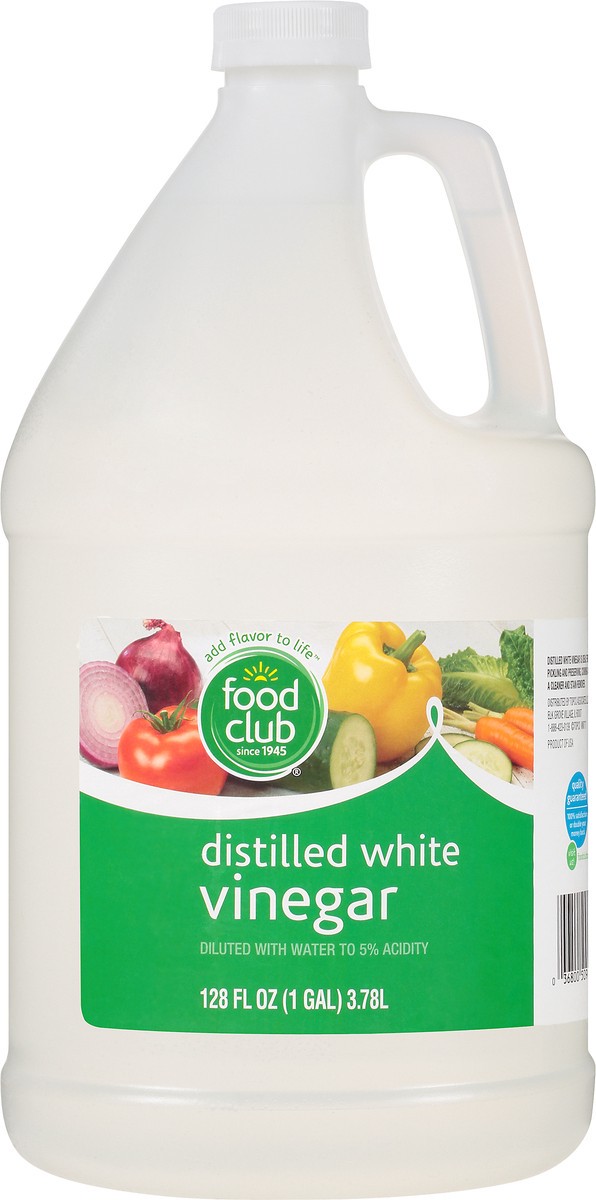 slide 5 of 8, Food Club Distilled White Vinegar 128 fl oz, 128 oz